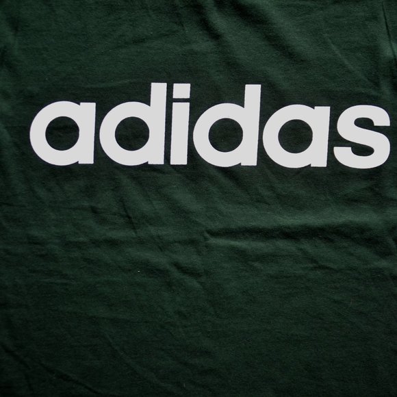 NWOT! green adidas spellout tee - Picture 3 of 4